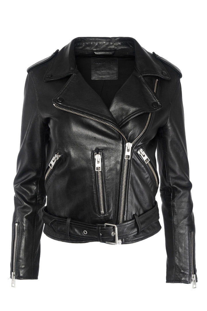 All Saints Size 2 Balfern Leather Biker Jacket