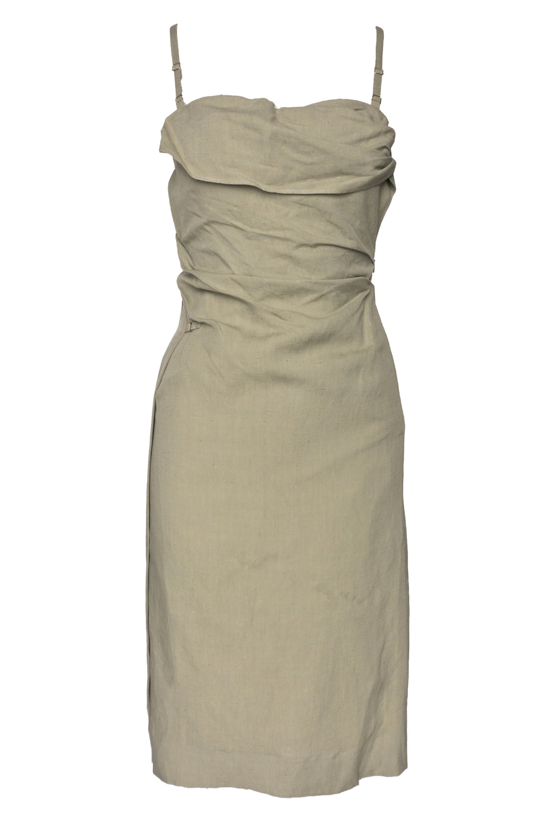 Jacquemus Size 34 La Robe Laurier Linen Dress