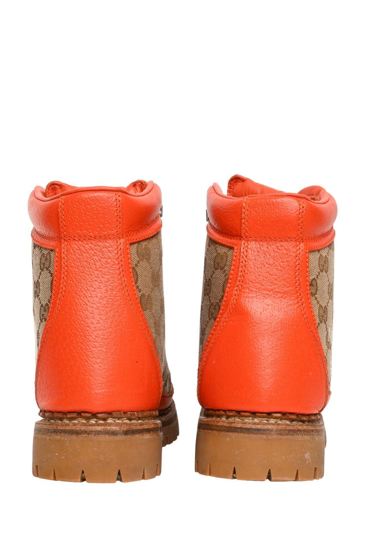 Gucci x North Face Size 39 Monogram Calfskin Hiking Ankle Boots