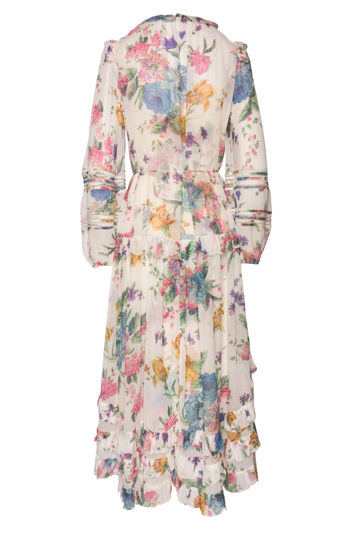 Zimmermann Size 1 Ninety-Six Linear Midi Dress