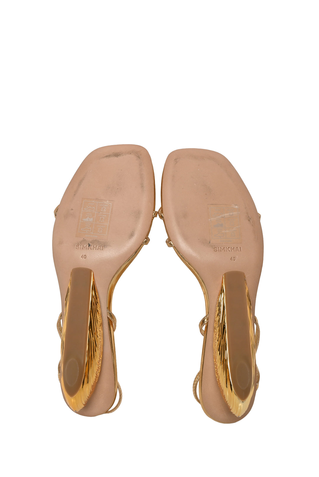Simkhai Size 40 Bridget Shell Wedge Sandals