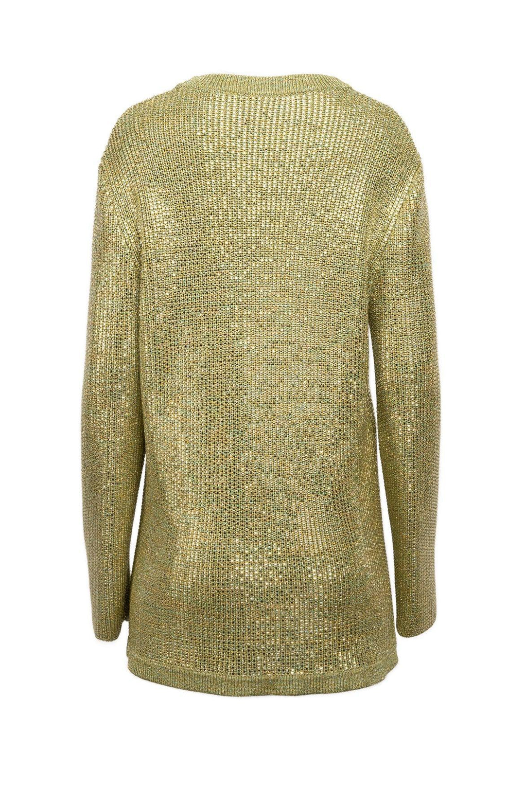Gucci Size L Yellow & Green Crystal Cardigan