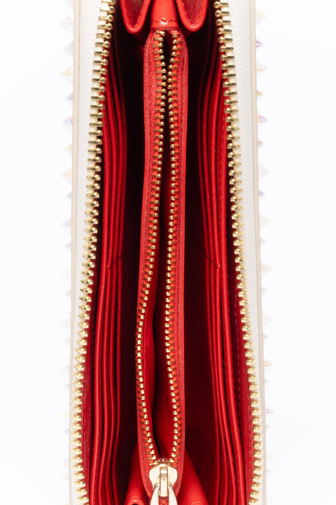 Christian Louboutin Spikes Panettone Zip Around Wallet