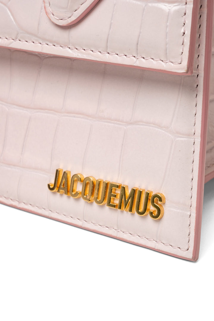 Jacquemus Le Chiquito Moyen Croc-Embossed Leather