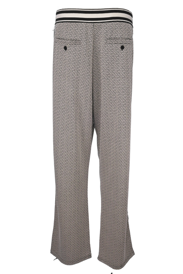 Balmain Size XL Men's Monogram Track Pants