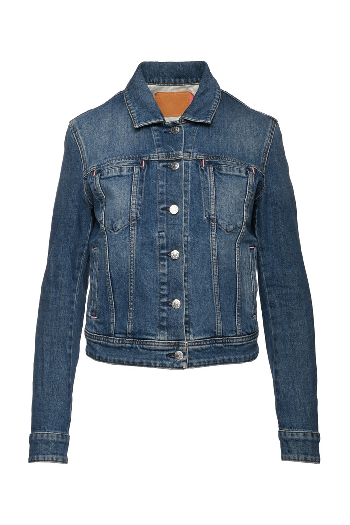 Acne Studios Bla Konst Size 6 Cliff Mid Blue Denim Jacket