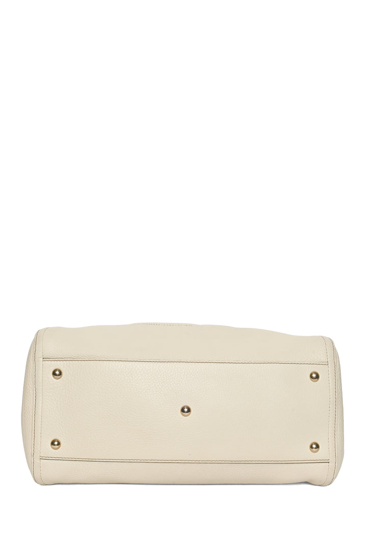 Gucci Pebbled Calfskin Soho Top Handle Tote