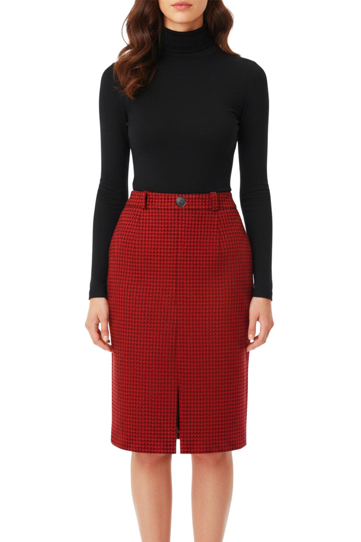 Balenciaga Size 36 2019 Houndstooth Pencil Skirt
