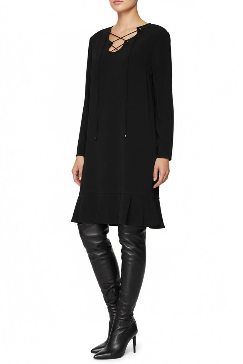 Emilio Pucci Size 14 Midi Lace Up Dress