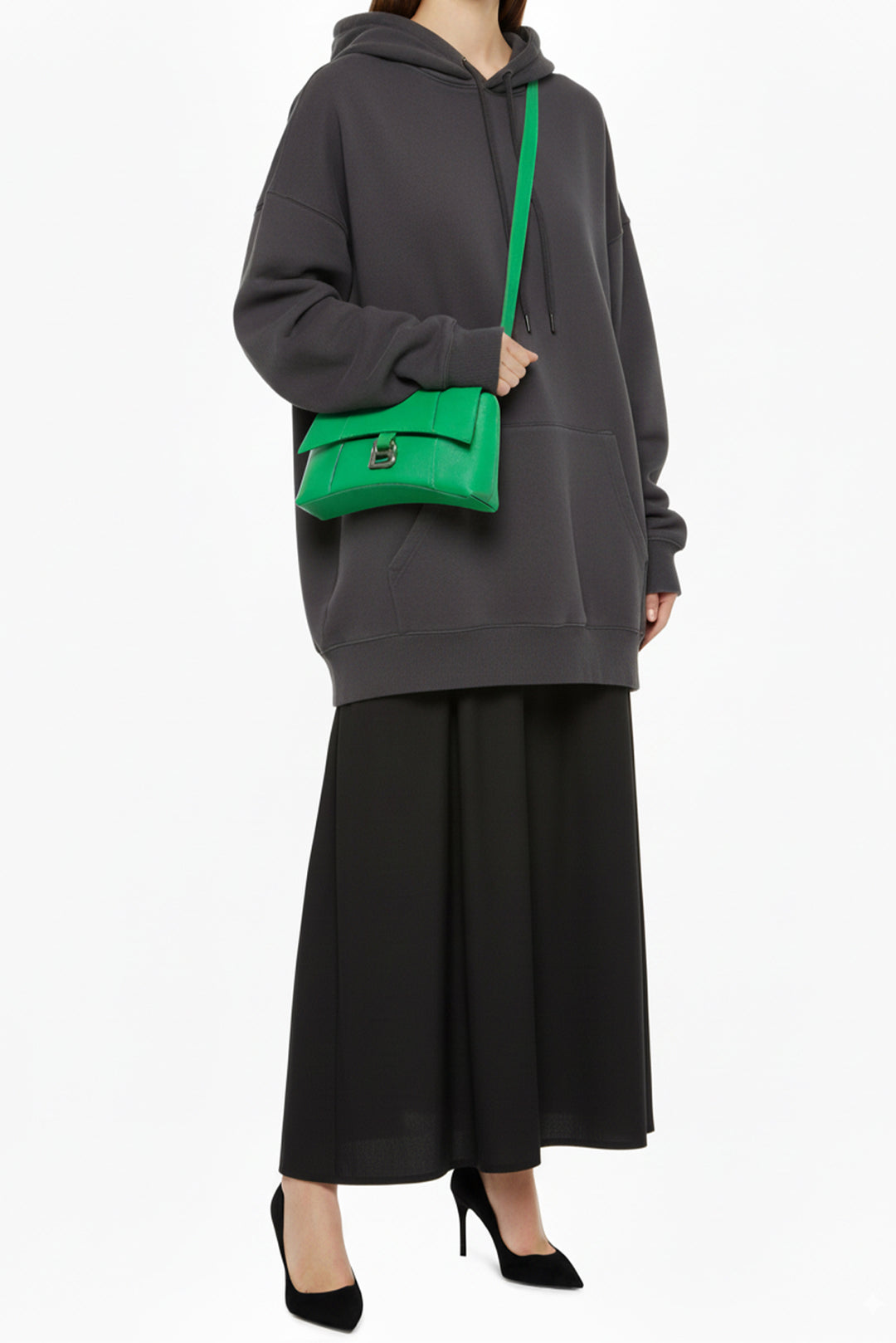 Balenciaga Calfskin XS Downtown Shoulder Bag