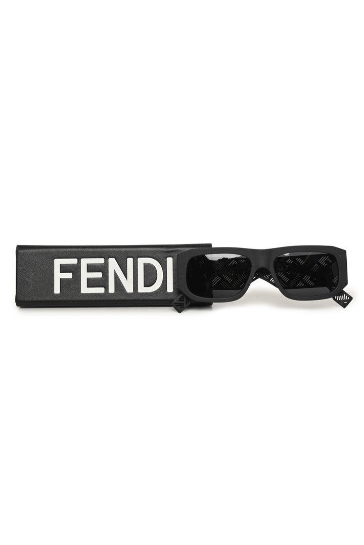 Fendi Men's Shadow Logo Cutout Sunglasses