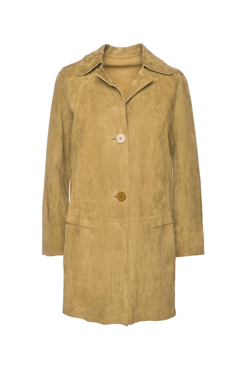 Sylvie Schimmel Size 34 Soft Goat Leather Coat