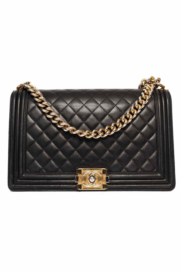 Chanel Large Quilted Leather Boy Bag