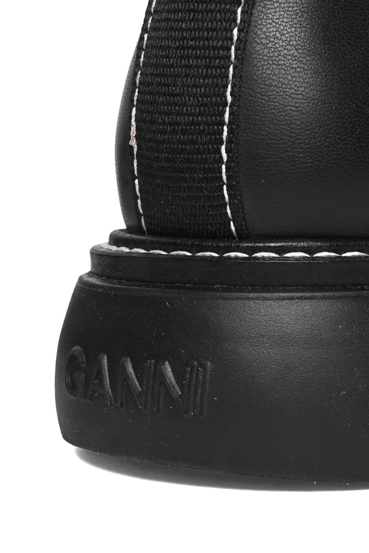 Ganni Size 35 Minimalist Chelsea Ankle Boots