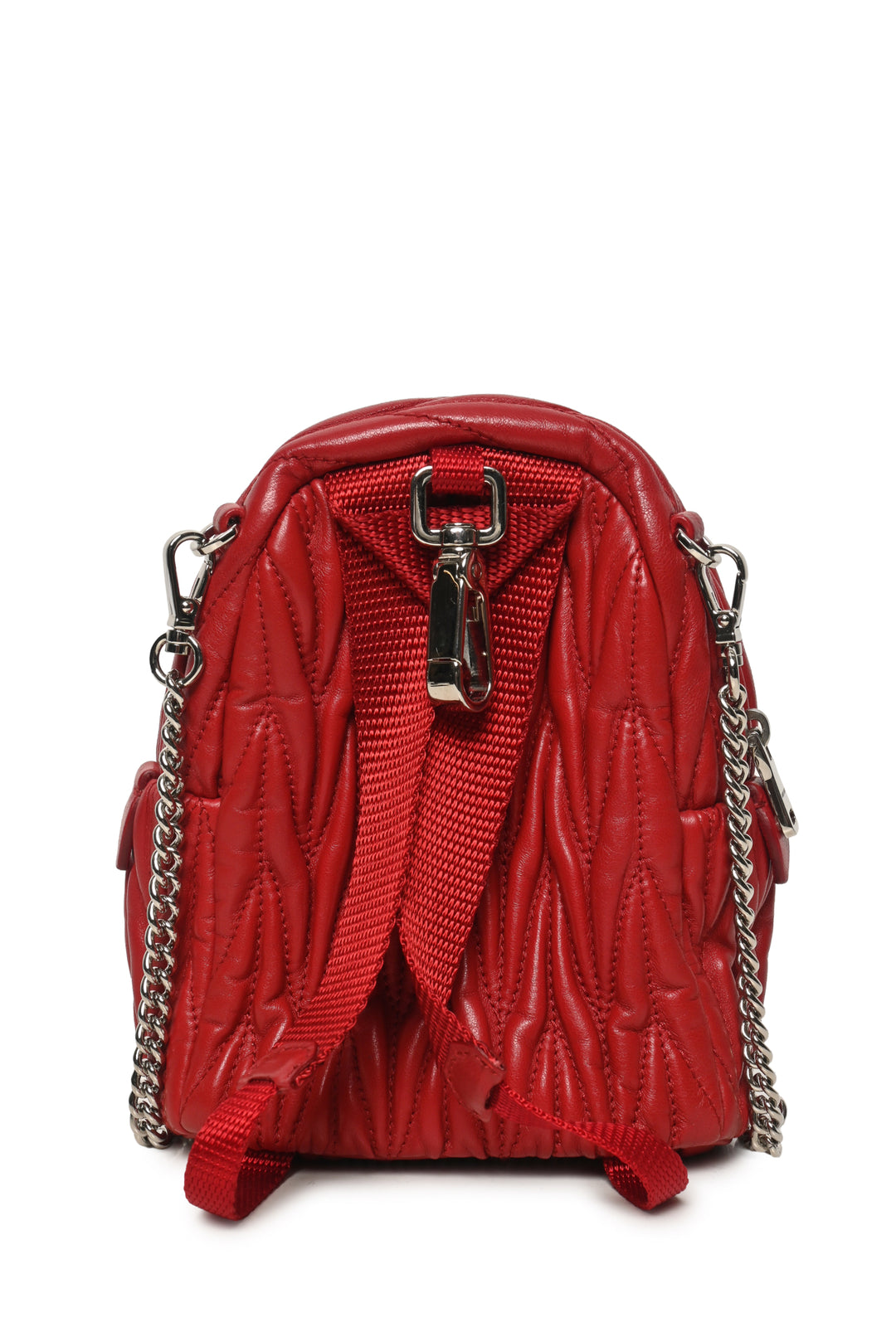 Miu Miu Matelasse Leather Mini Chain BackPack