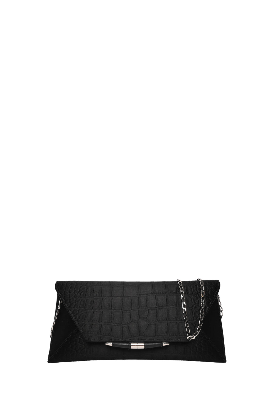 Tyler Ellis Stamped Satin Aimee Chain Clutch