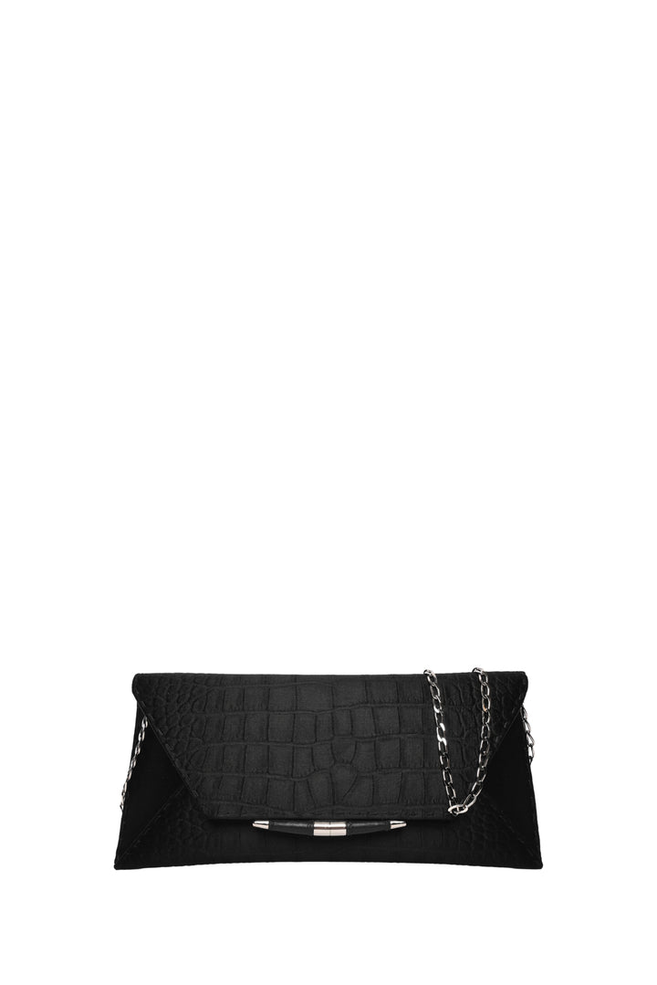 Tyler Ellis Stamped Satin Aimee Chain Clutch