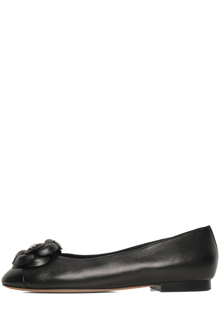 Chanel Size 38 Camellia Ballet Flats