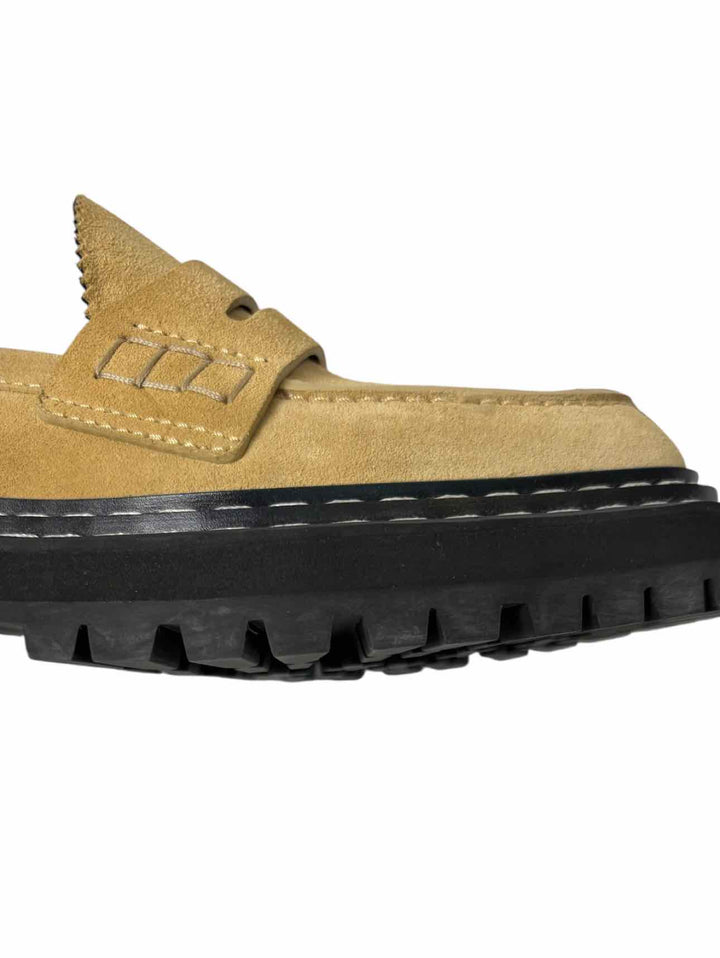 Proenza Schouler Size 38.5 Suede Lug Sole Loafers