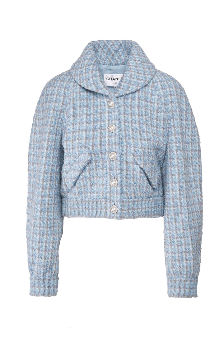 Chanel Size 38 2022 Tweed Cropped Jacket