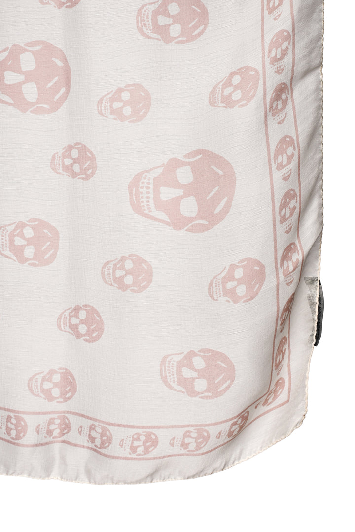 Alexander Mcqueen Classic Silk Skull Scarf
