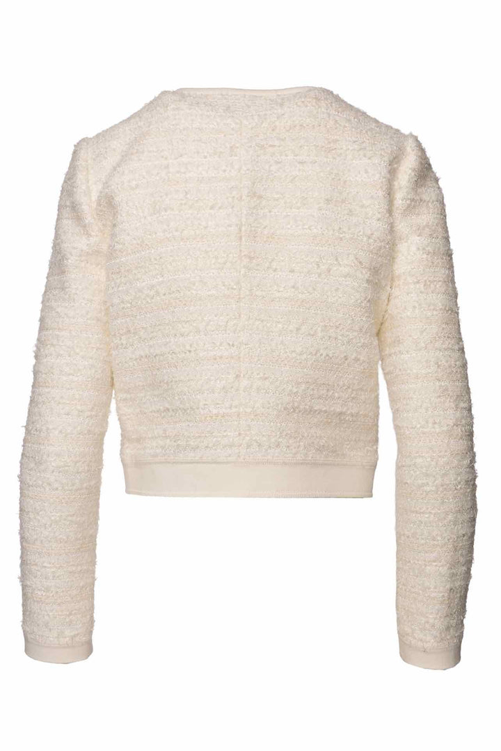 Nina Ricci Size S Cotton Blend Tweed Jacket