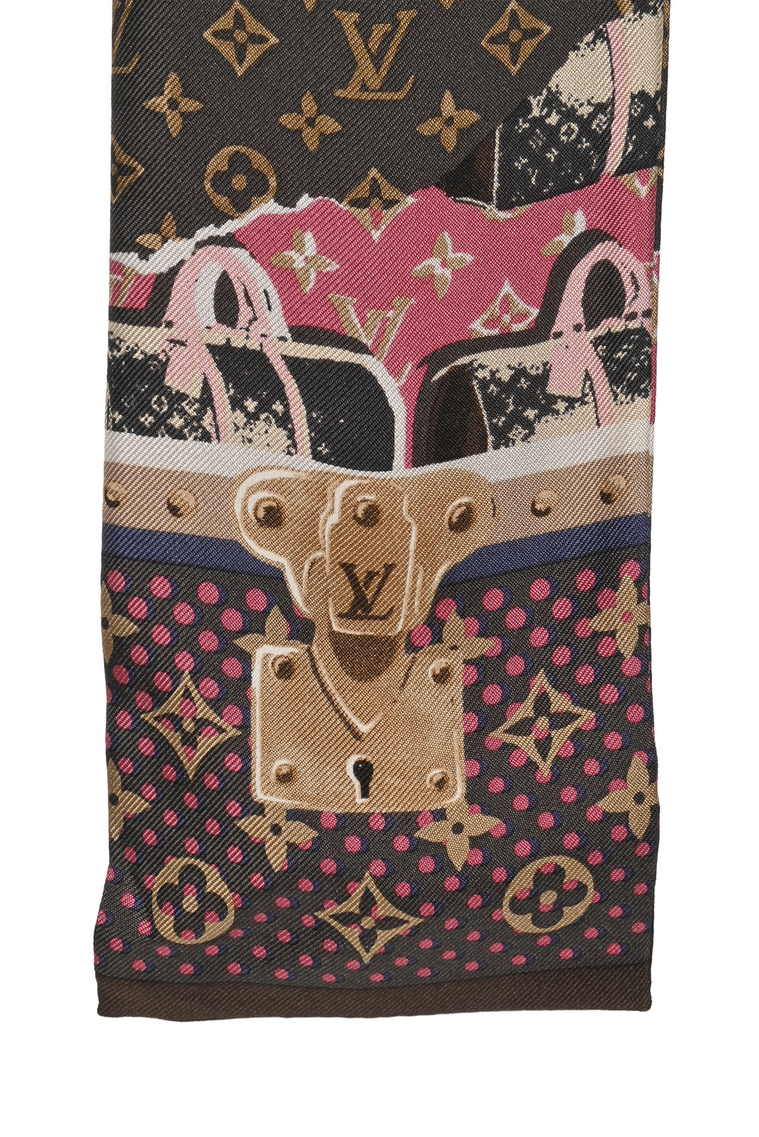 Louis Vuitton Monogram Wallpaper Silk Bandeau Scarf
