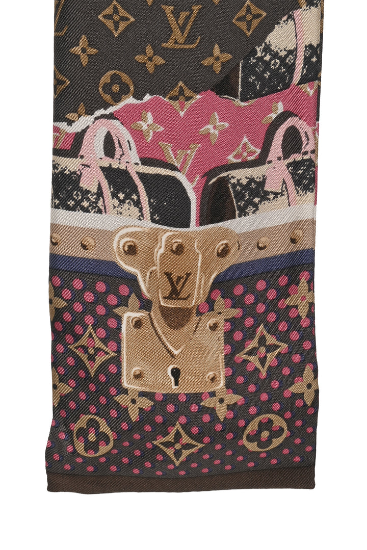 Louis Vuitton Monogram Wallpaper Silk Bandeau Scarf