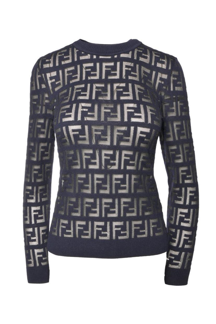 Fendi Size 38  Forver Fendi Sheer Pullover Sweater