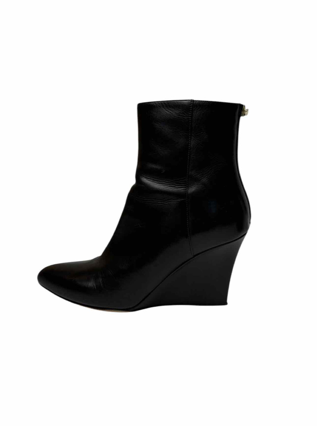 Jimmy Choo Size 38.5 Leather Wedge Ankle Boots
