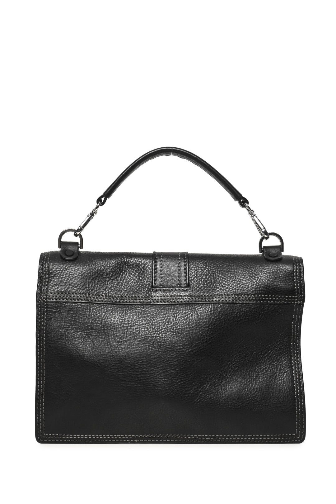 Diesel Miss-Match Grained & Smooth Leather Flap Crossbody