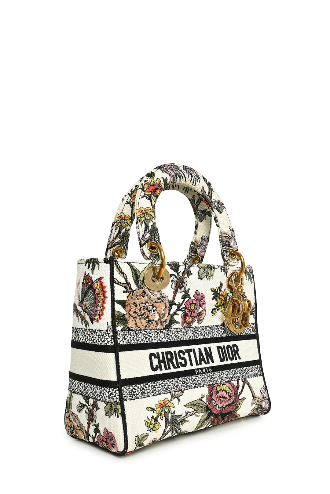 Dior Lady D-Lite Medium Jardin Botanique Embroidery Bag