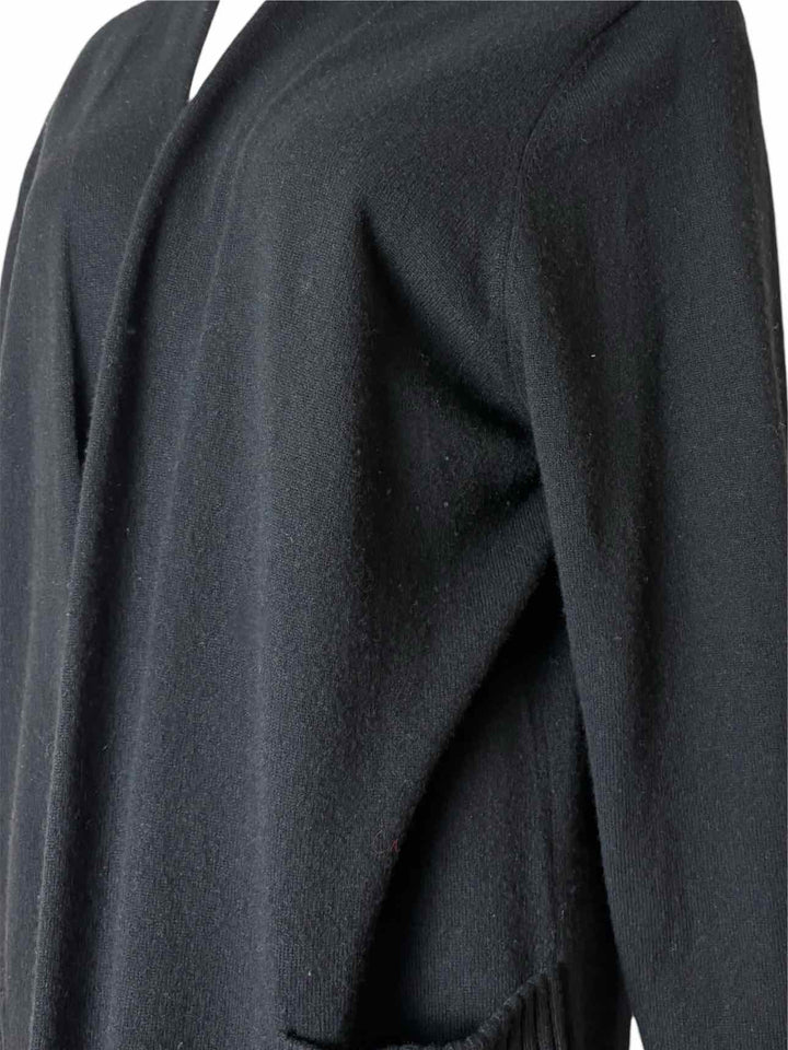 Black Goat Size XL Cashmere 3/4 Length Cardigan