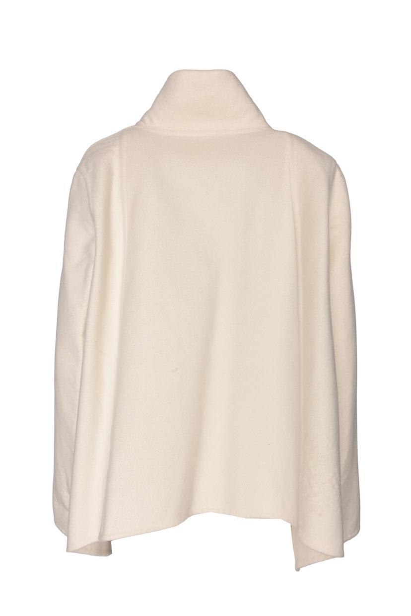 Hermes Size 40 Boxy Cashmere Button-Up Jacket