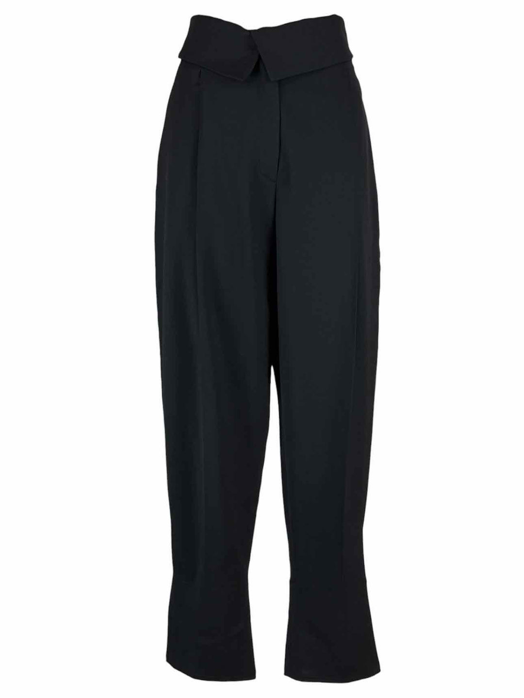 Proenza Schouler Size 6 Fold Over Wool Pants