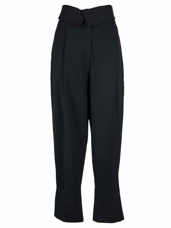 Proenza Schouler Size 6 Fold Over Wool Pants
