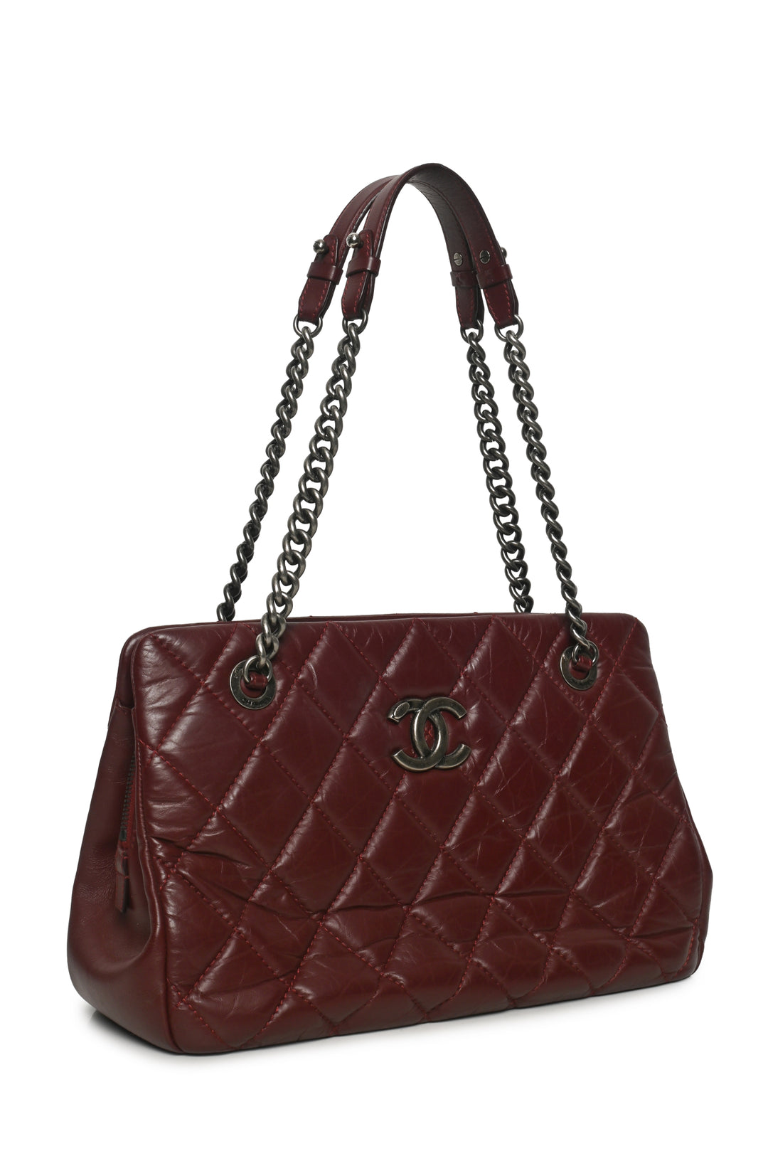 Chanel 2012-2013 Quilted CC Crown Tote