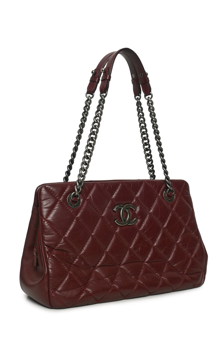 Chanel 2012-2013 Quilted CC Crown Tote