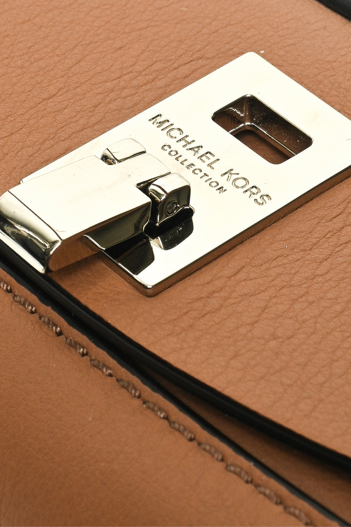 Michael Kors Collection Medium Miranda Top Lock Shoulder Bag