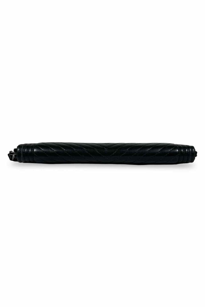 Chanel Boy Zip Around Chevron Wallet