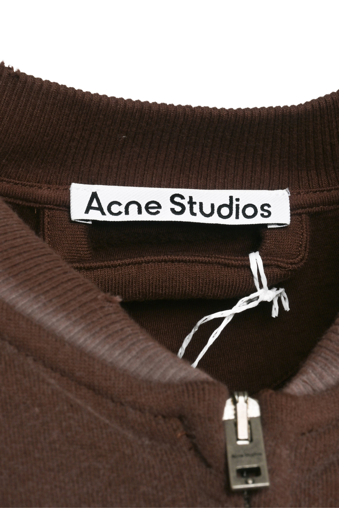 Acne Studios Size L Logo Washed Zip-Up Cardigan