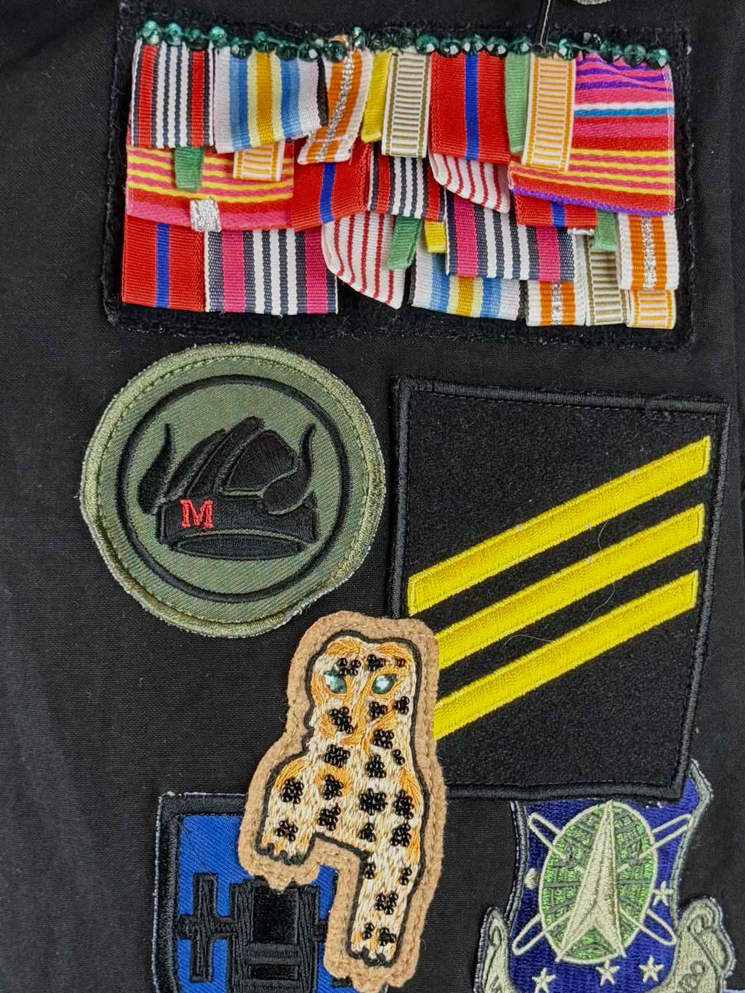 Mr & Mrs Italy Size S Patch Applique Hooded Cotton Jacket