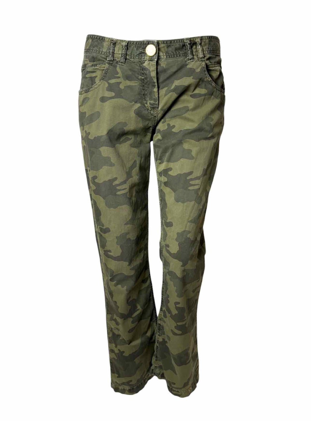 Balmain Size 40 Camouflage Cotton Pants