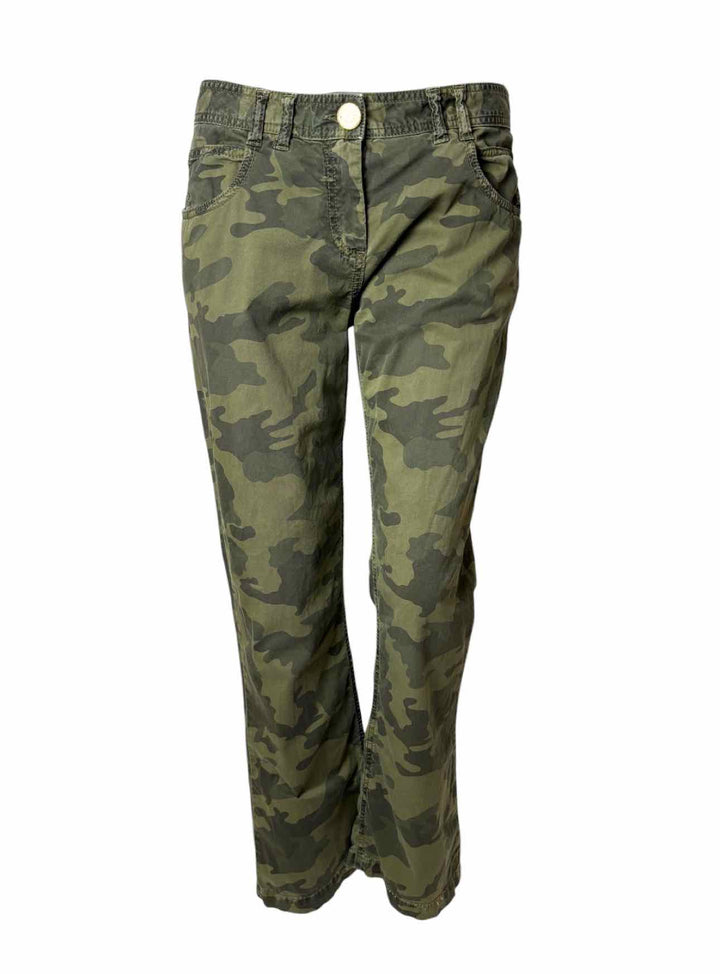 Balmain Size 40 Camouflage Cotton Pants