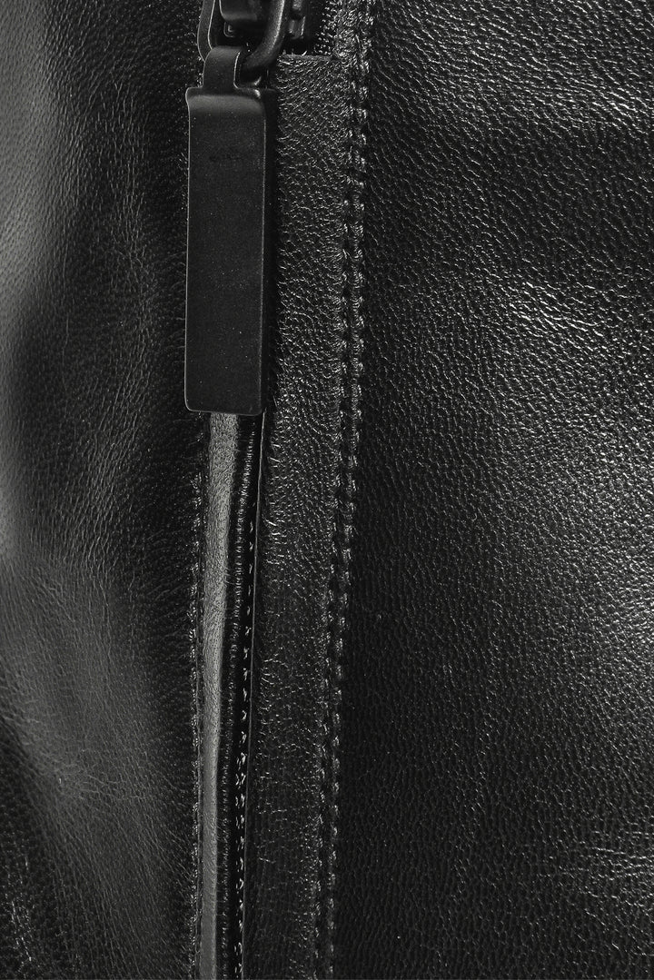 Saint Laurent Size 37 Opyum Pointed Toe Leather Ankle Boots