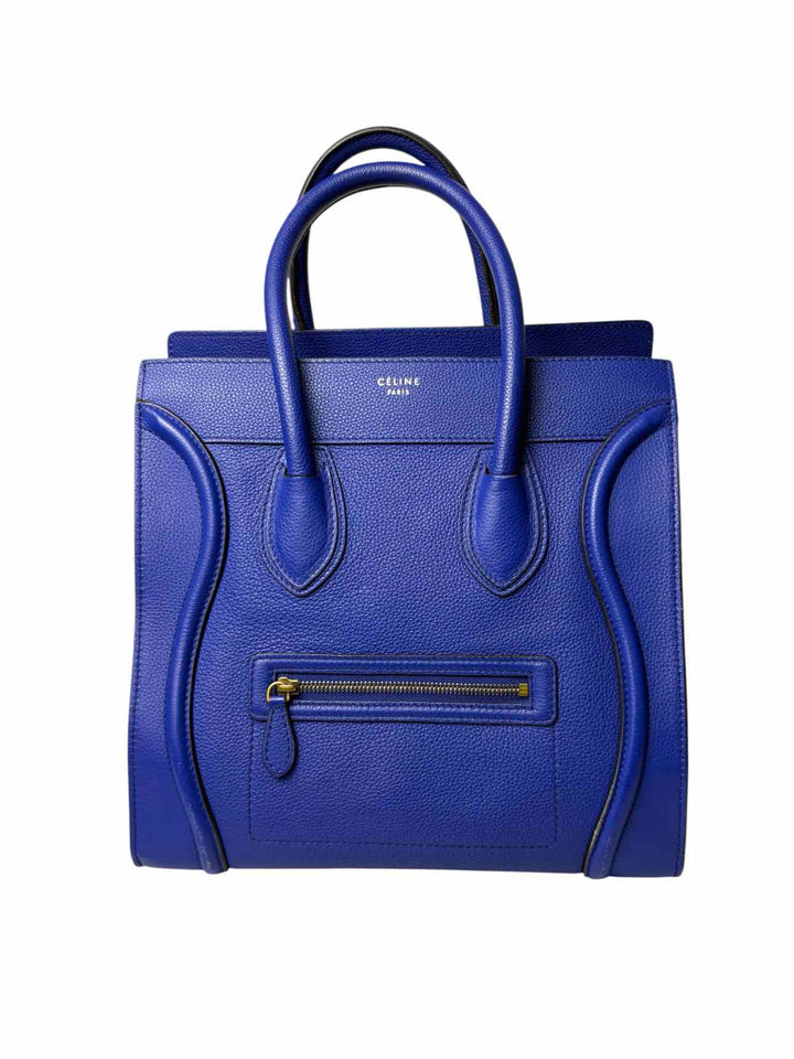 Celine Medium Phantom Leather Luggage Tote Purse