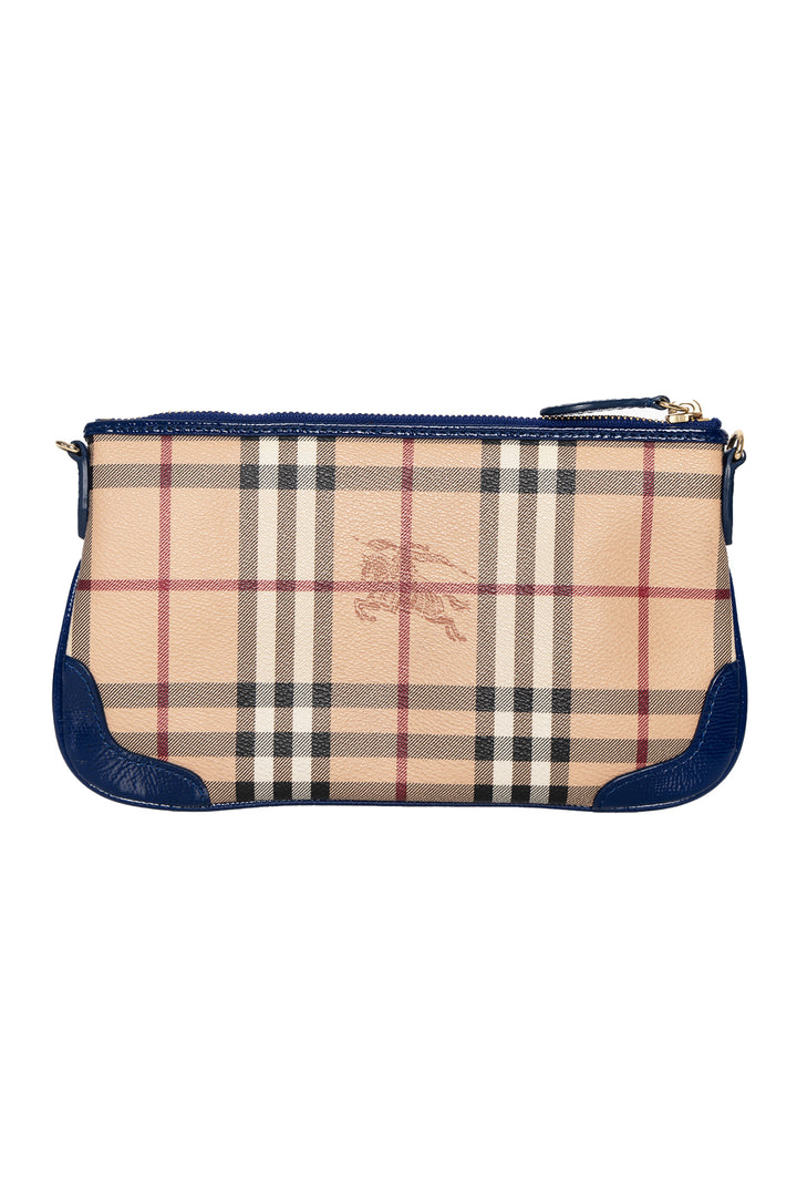 Burberry Haymarket Check Pattern Crossbody Bag