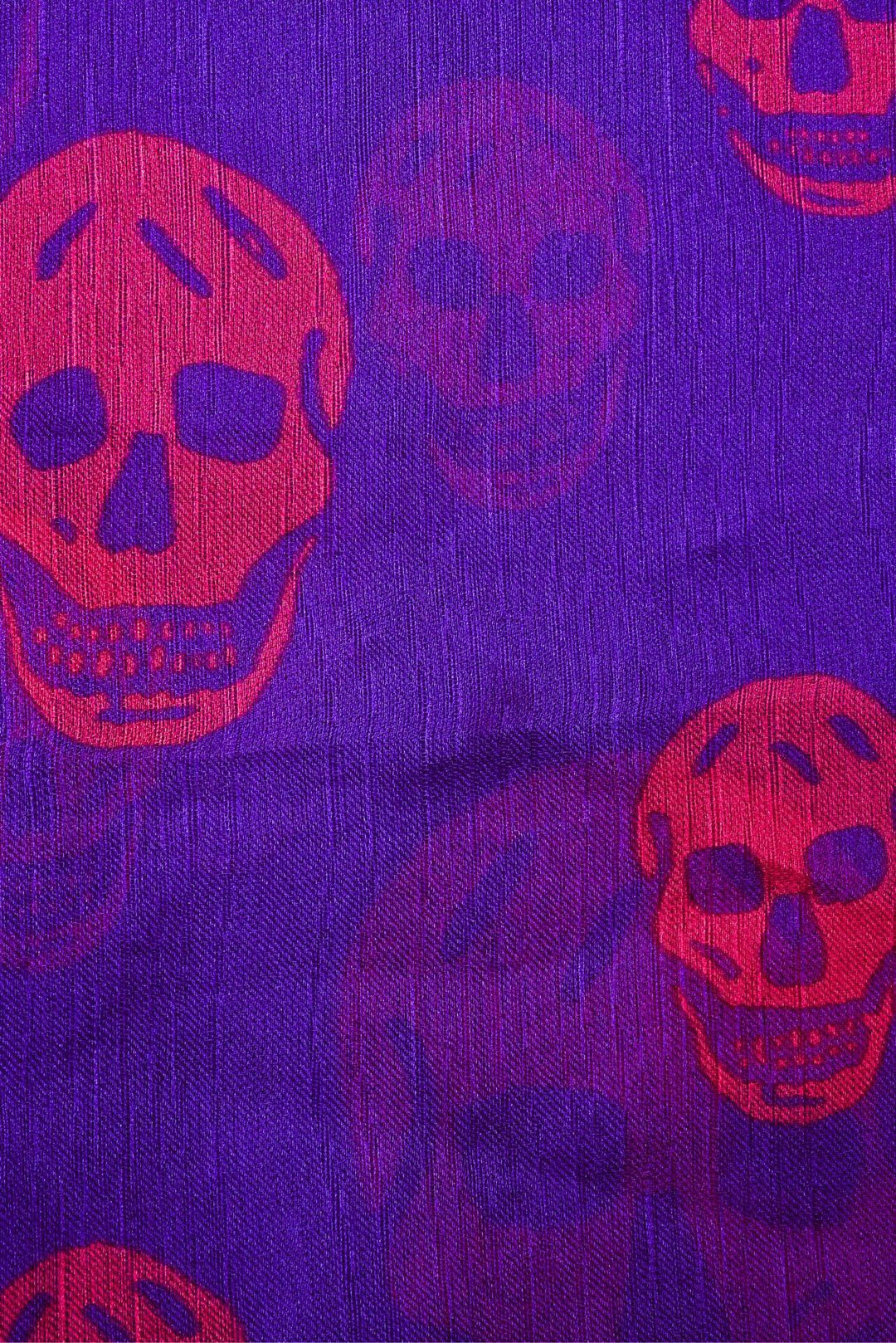 Alexander Mcqueen Classic Silk Skull Scarf