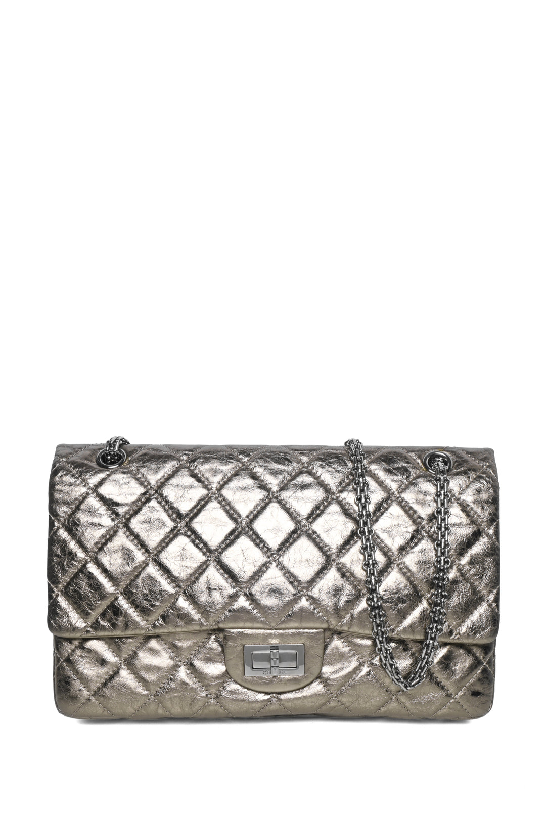 Chanel 2006-2008 Metallic Aged Calfskin Quilted 2.55 Reissue Double Flap Bag