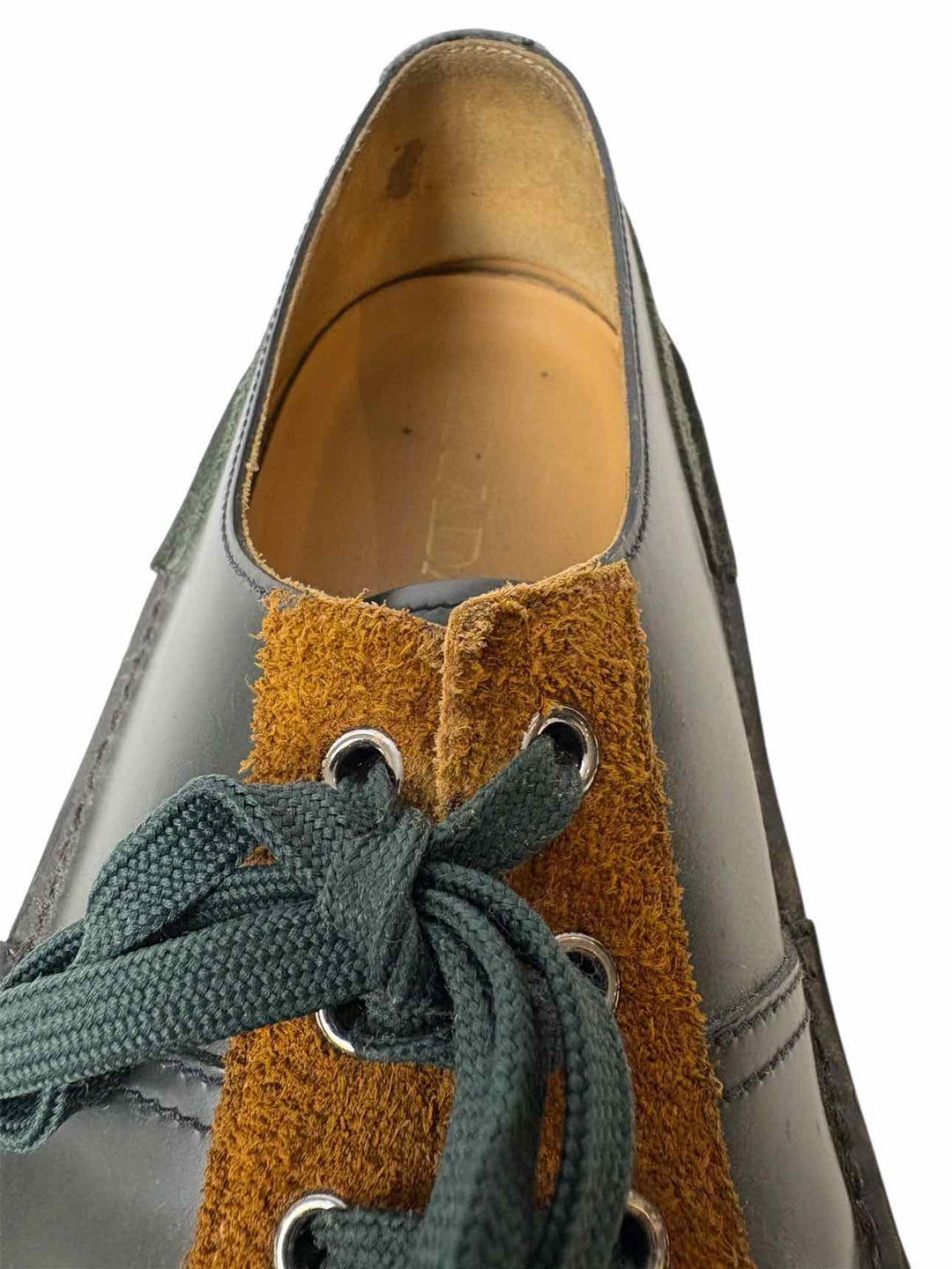 Prada Size 10 Men's Nevada Anthracite Tabac Sneakers